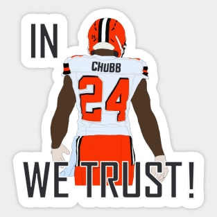 In Chubb We Trust! Sticker